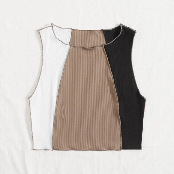 Colorblock cropped tank top from SHEIN - Picture 5 of 7